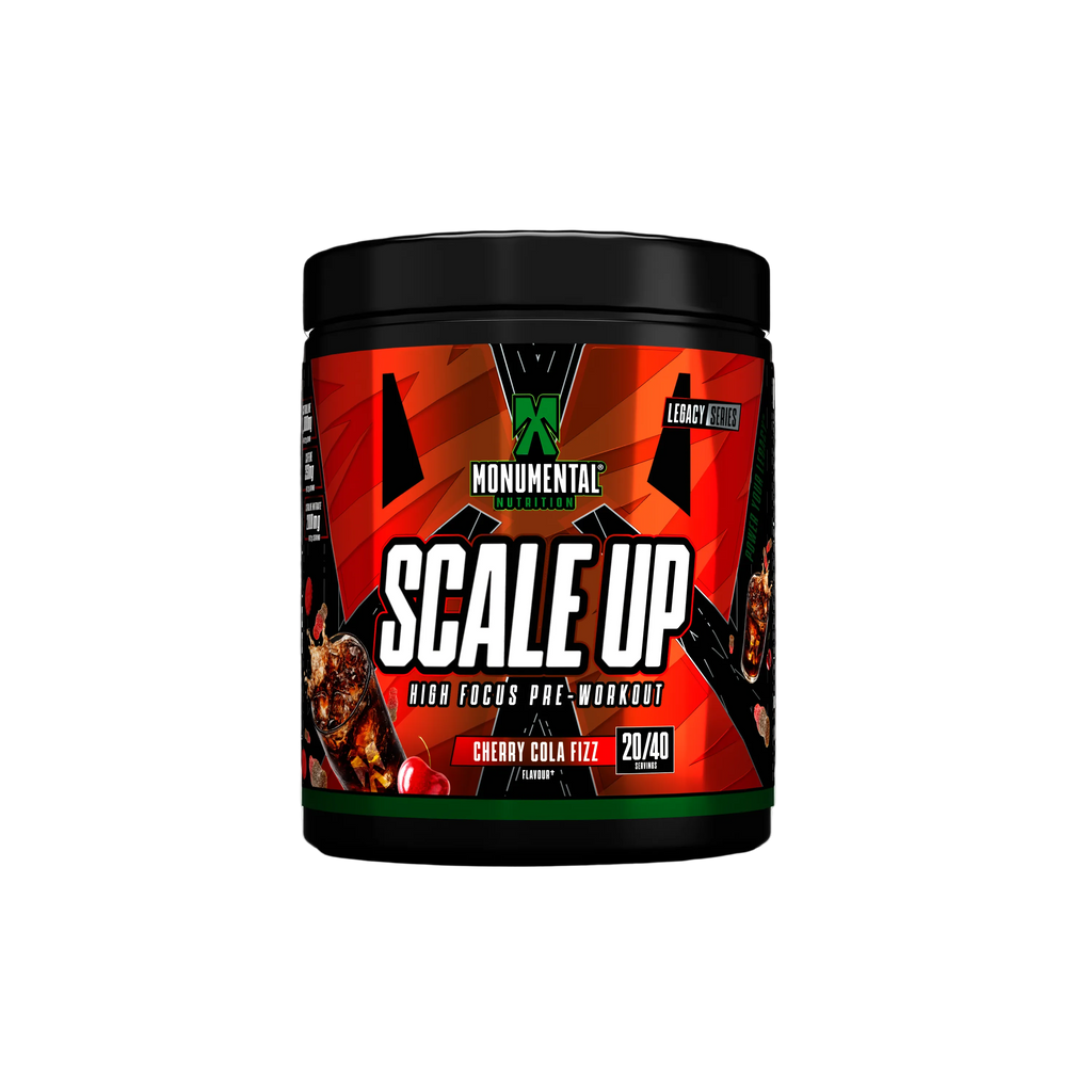 Scale Up | High Focus PUMP & STIM Pre-workout Powder 440g | Cherry Cola Fizz | 40 Servings