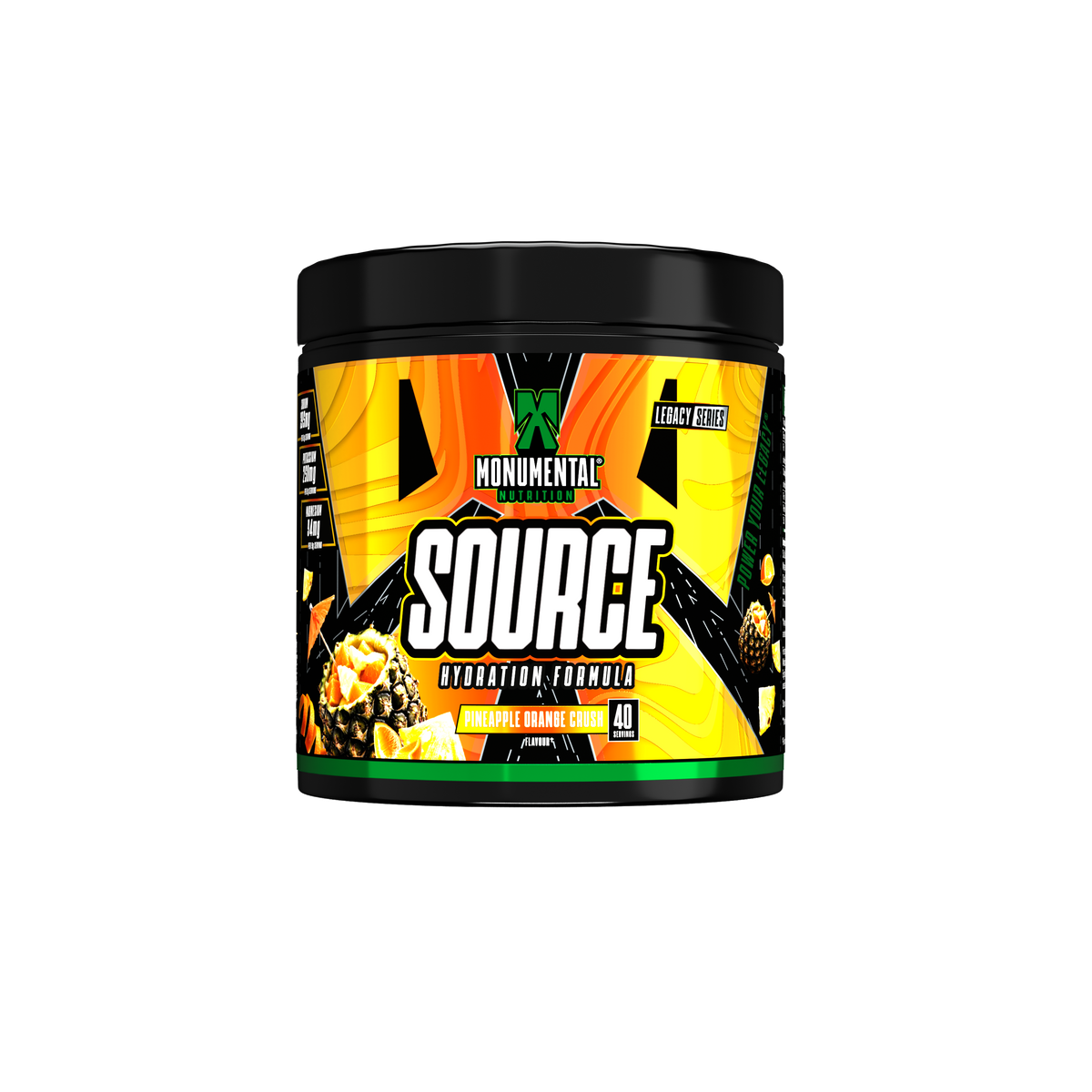 Source | Advanced Hydration Electrolyte Powder 360g |  Pineapple Orange Crush | 40 Servings